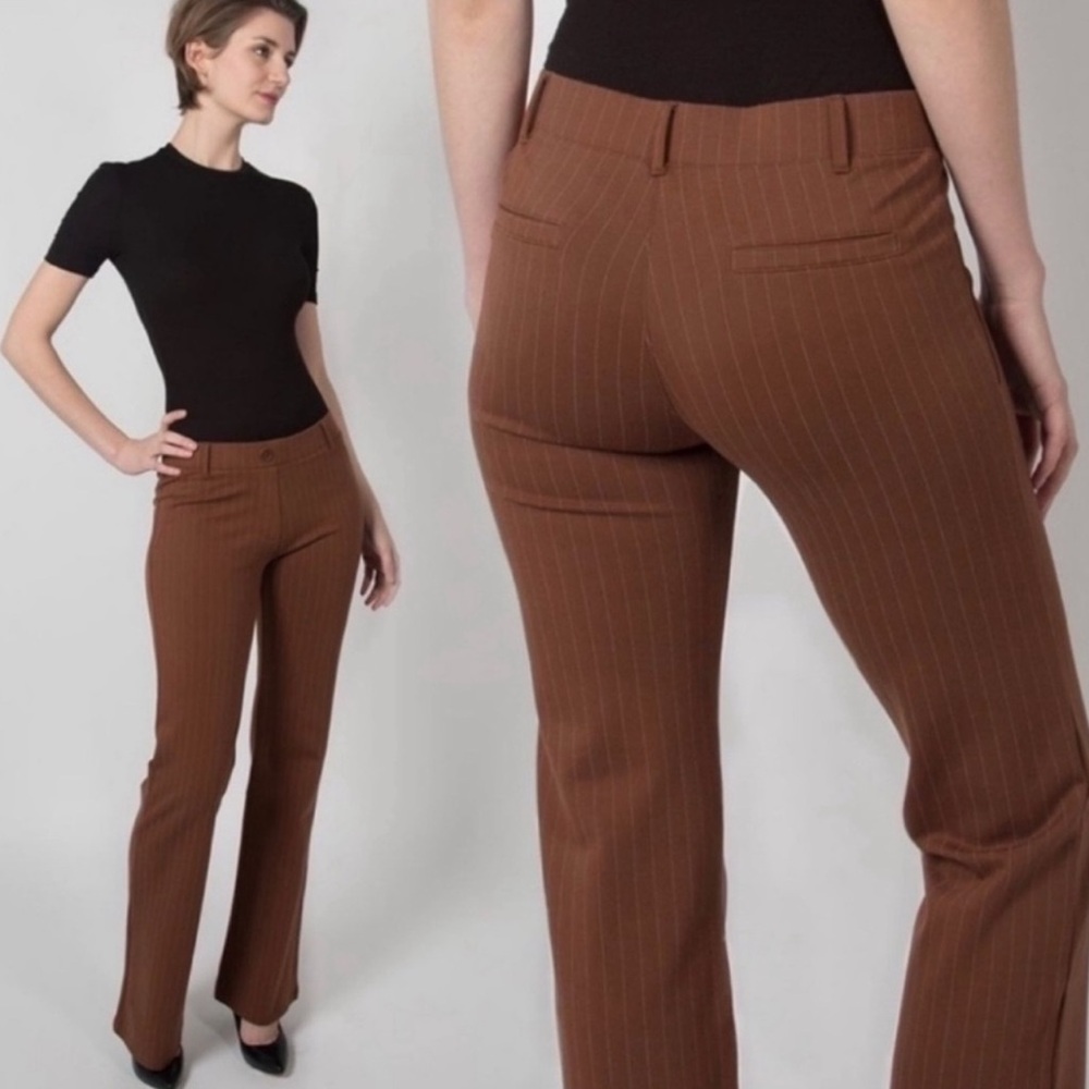 Betabrand Pants Brown Pinstripe Size XL-Long